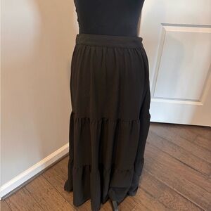 Black Tiered Skirt